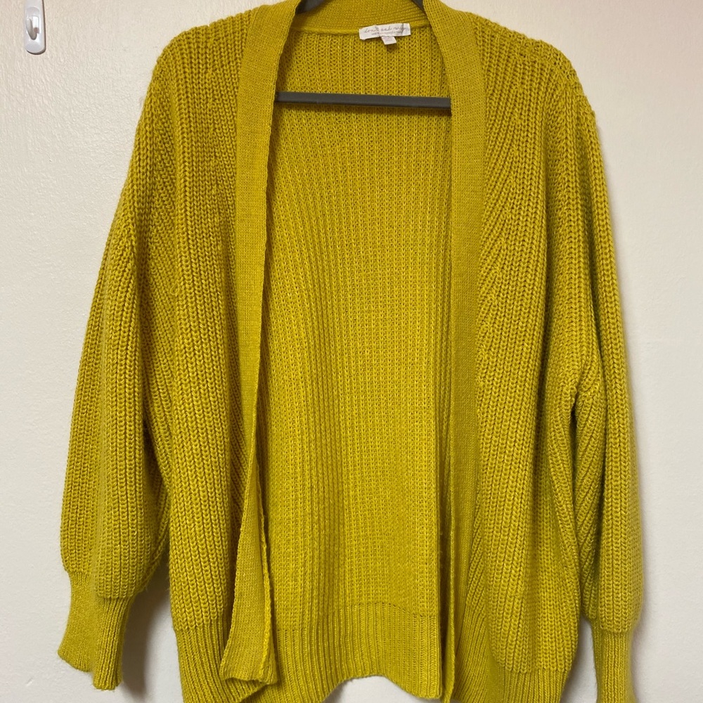 Don’t Ask Why (AE brand) mustard cardigan